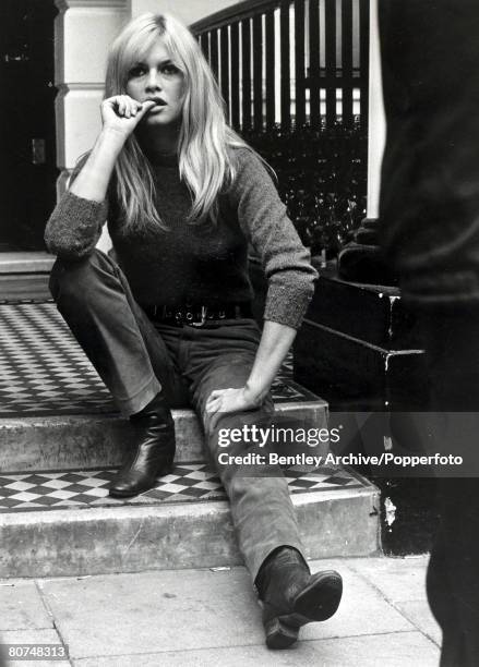 Cinema Personalities, pic: 12th September 1966, French actress Brigitte Bardot, , pictured relaxing in London, Brigitte Bardot, first appeared on...