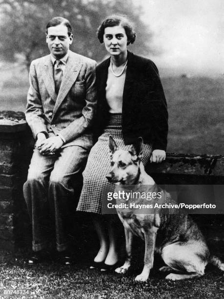 The wedding of HRH,The Duke of Kent to HRH, The Princess Marina of Greece, pictured here on their honeymoon at Himley Hall near Birmingham