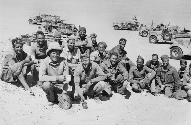 War and Conflict, World War Two, pic: circa 1944, Western Desert, North Africa, A New Zealand patrol of the Long Range Desert Group, part of the...