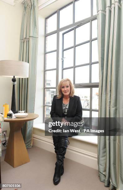 Beverley Callard launches her autobiography Unbroken at the Soho Hotel in London.