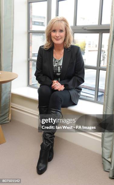 Beverley Callard launches her autobiography Unbroken at the Soho Hotel in London.