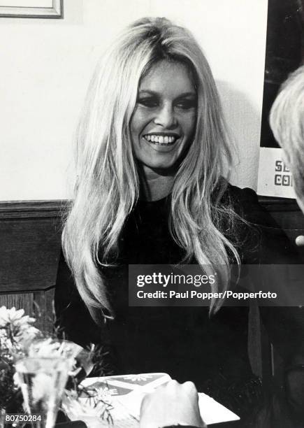 Cinema Personalities, pic: October 1968, French actress Brigitte Bardot, , pictured in Munich, Brigitte Bardot, first appeared on screen in 1952,...