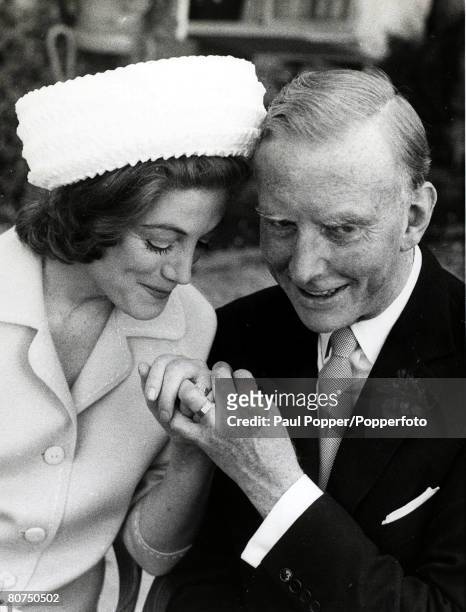 Stage and Screen, pic: 26 April 1962, London, British actress Sarah Churchill, 1914-1982) the actress daughter of Sir Winston Churchill, pictured...
