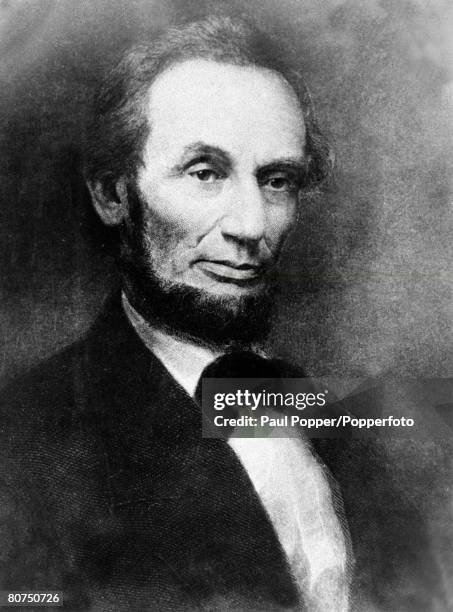 American Politics, Illustration, pic: circa 1860, Abraham Lincoln, one of the famous U,S, Presidents, He became President in 1861 and led the Union...