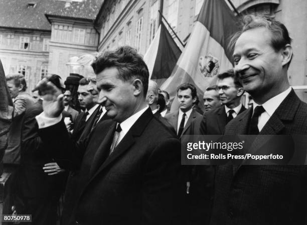 Politics, Prague, Czechoslavakia, August 1968, Alexander Dubcek, First Secretary of the Central Committee of the Communist Party of Czechoslavakia...