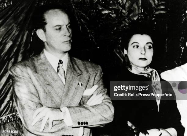 War and Conflict, Politics, Coups/Guatemala, pic: circa 1950, President Jacobo Arbenz pictured with his wife, President Arbenz was removed as...
