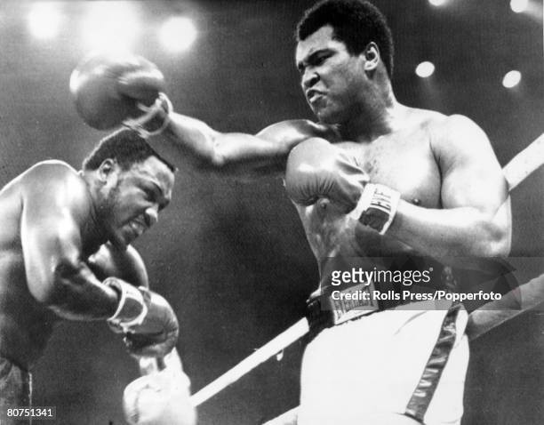 Sport, Boxing, Manila, Philippines, pic: 1st October 1975, World Heavyweight Championship, The "Thrilla in Manila", Seventh Round, Heavyweight...