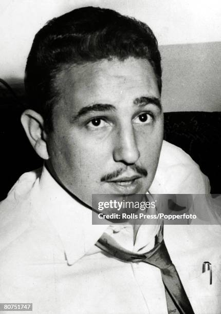 Politics / Revolution, Personalities, pic: circa 1955, Fidel Castro looking rather boyish at the time he was busy raising funds for a revolution,...