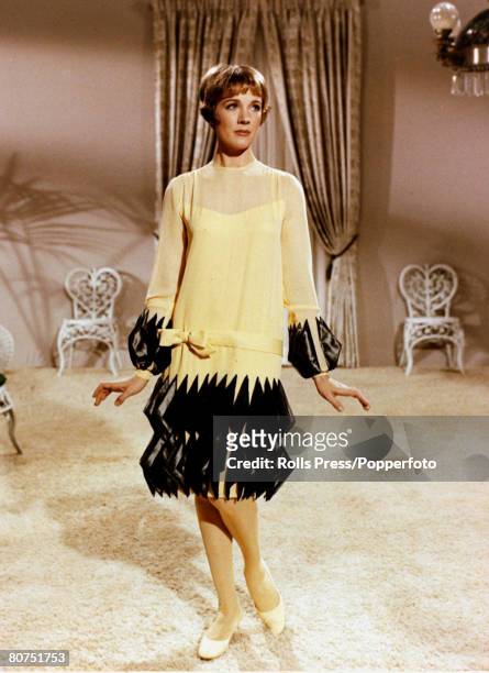 Cinema Personalities, pic: 1967, British actress Julie Andrews, born 1935, pictured on the set of "Thoroughly Modern Millie", Julie Andrews was...