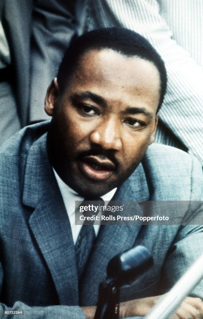 Civil Rights USA. Personalities. pic: circa 1966. American Civil Rights leader Martin Luther King. Martin Luther King, (1929-1968) clergyman, civil rights leader and Nobel Peace Prize winner, was killed by an assassin while in Memphis.