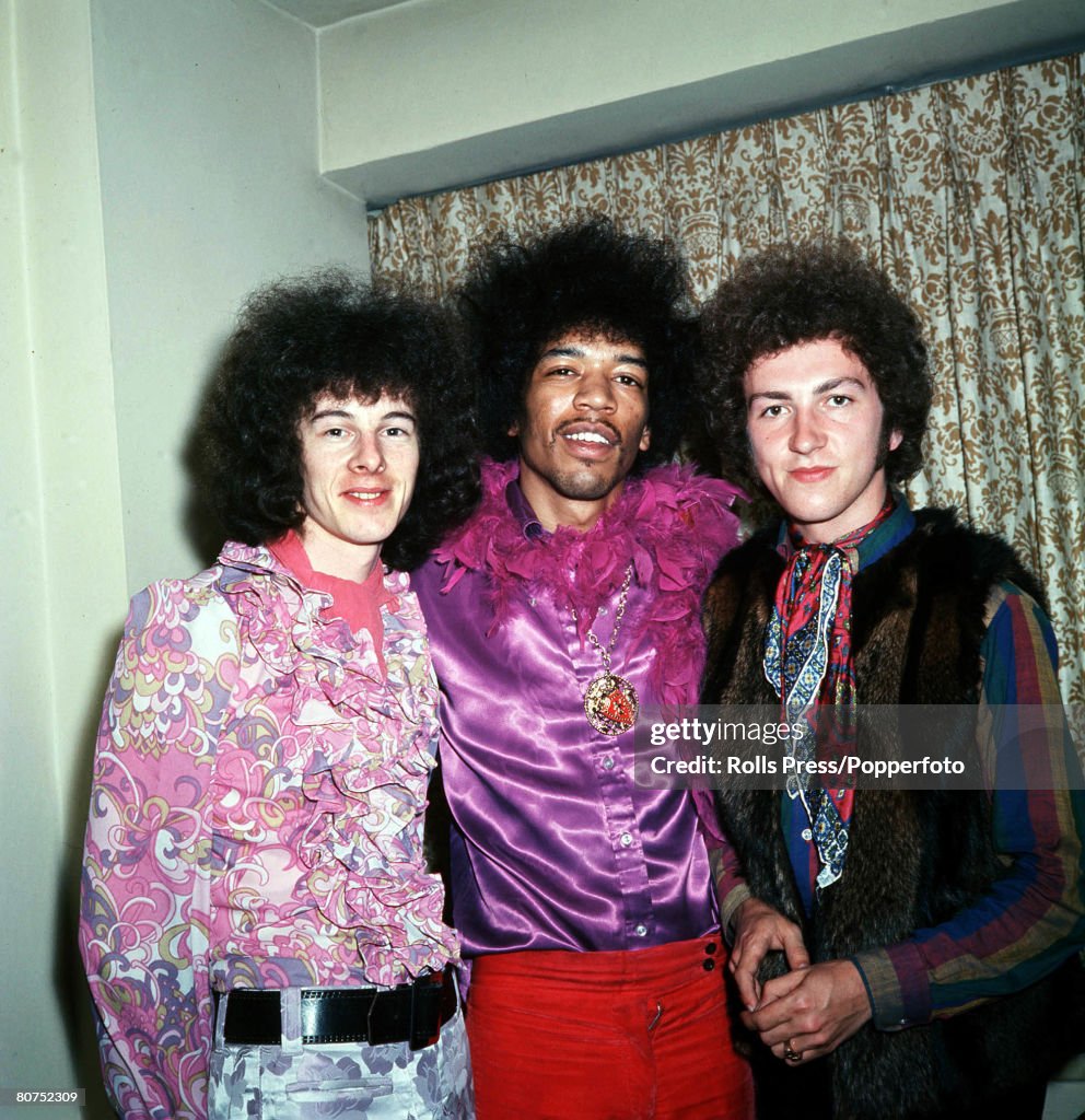 Music Personalities pic: circa 1968. The Jimi Hendrix Experience, l-r, Noel Redding, Jimi Hendrix and Mitch Mitchell.