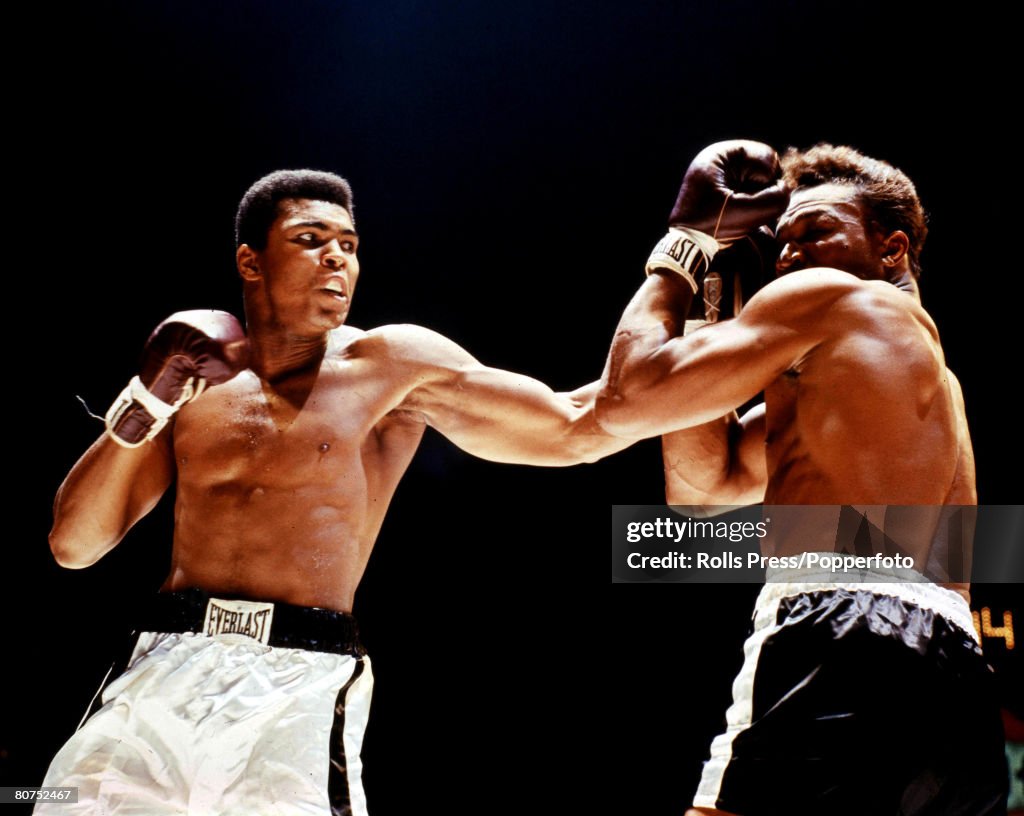 The Book, Volume 1, Page, 10, Picture, 8 Boxing. 14th November,1966. Houston, Texas. Action from the bout between Cassius Clay and Cleveland Williams. Clay won by knock-out in the third round to retain his World Heavyweight title.