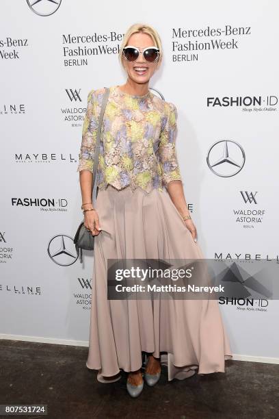 Tamara Nayhauss attends the Ewa Herzog show during the Mercedes-Benz Fashion Week Berlin Spring/Summer 2018 at Kaufhaus Jandorf on July 4, 2017 in...