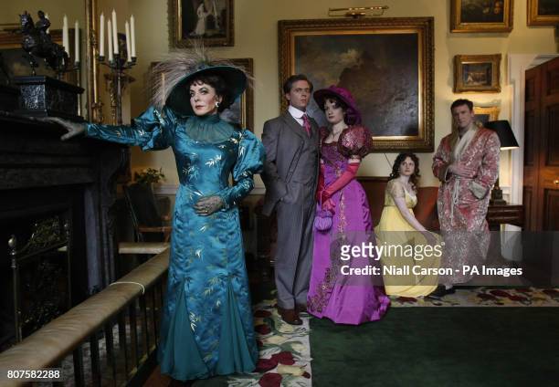 Rory Keenan, Aoife Duffin, Gemma Reeves and Rory Nolan, with fellow cast member, West Wing star Stockard Channing, who will play Lady Bracknell in...