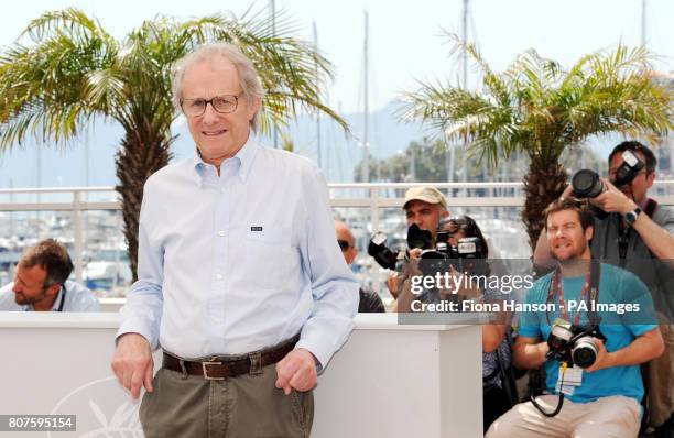 Director Ken Loach attends a photocall for his film Route Irish, a late entry for the Palme d'Or, during the 63rd Cannes Film Festival, France.