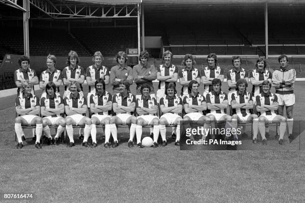 West Bromwich Albion team group. John Trewick, Trevor Thompson, Brian Clarke, Ian Edwards, Robert Ward, John Osbourne, Joe Mayo, Bryan Robson,...