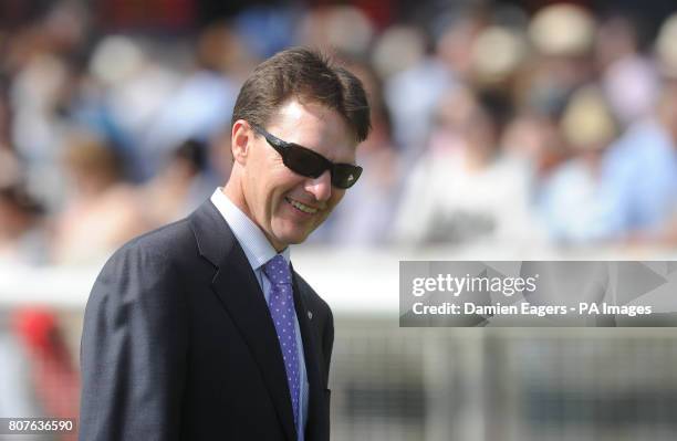 Trainer, Aiden O'Brien during the Etihad Airways Irish 1000 Guineas/Tattersalls Gold Cup Day at Curragh Racecourse, Co. Kildare, Ireland.Picture...