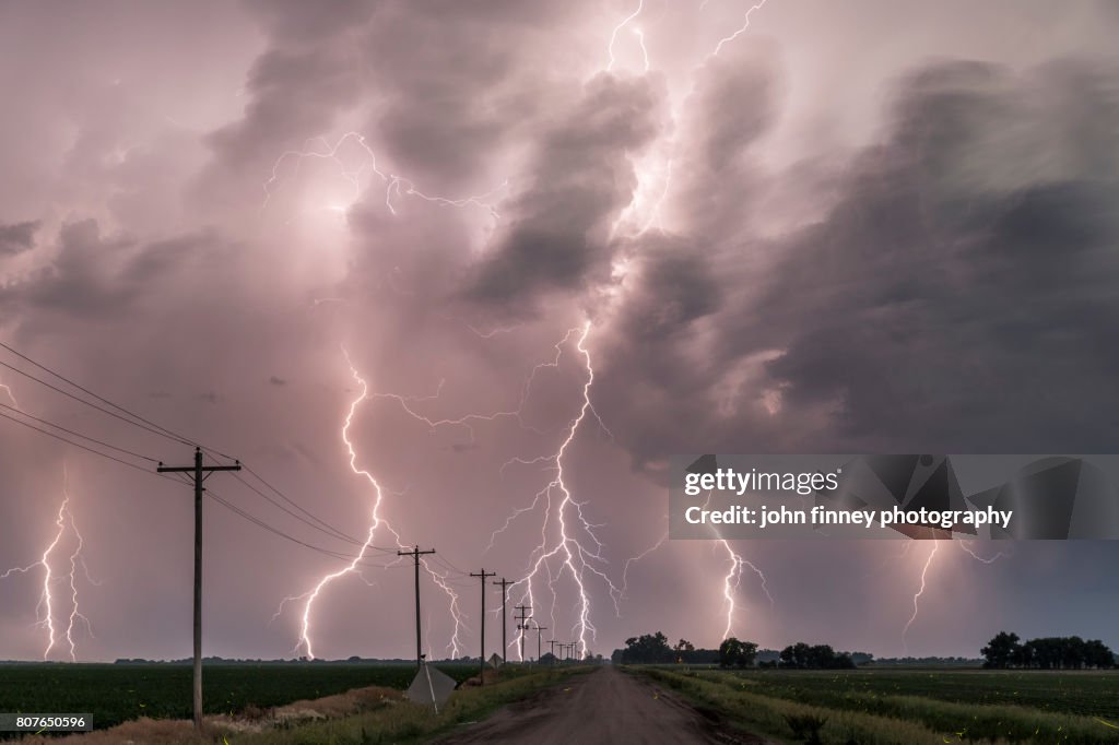 Electric storm in Tornado alley