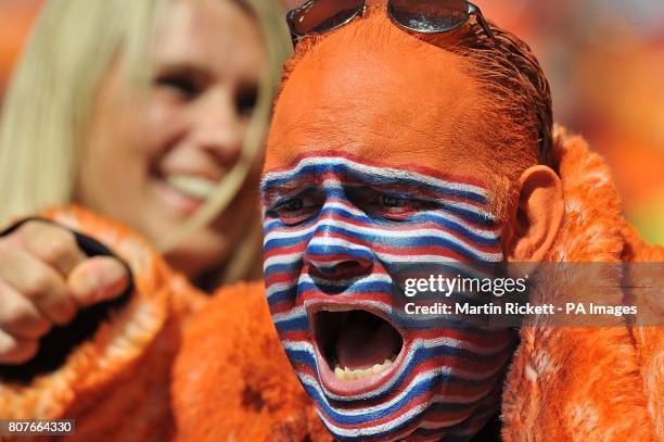 Netherlands fans in the stands