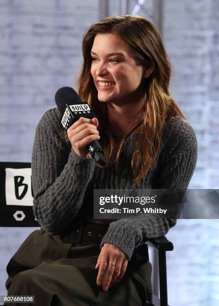 Sophie Cookson speaks about the new Netflix show 'Gypsy' at BUILD LDN at AOL London on July 4, 2017 in London, England.