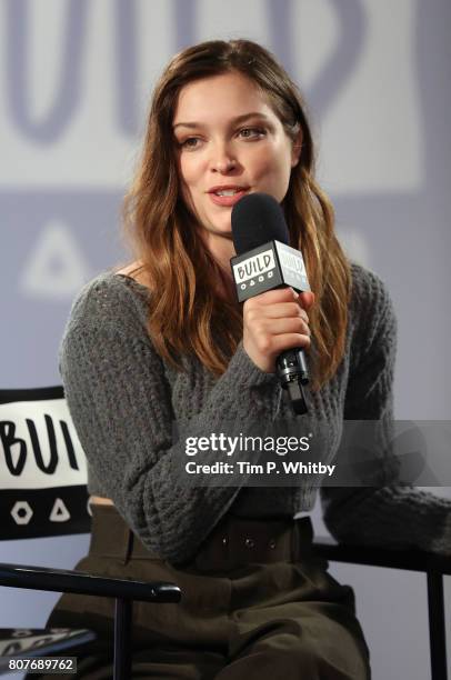 Sophie Cookson speaks about the new Netflix show 'Gypsy' at BUILD LDN at AOL London on July 4, 2017 in London, England.