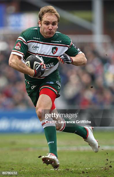 Andy Goode of Leicester Tigers in action during the Guinness Premiership match between Leicester Tigers and Bristol Rugby at Welford Road on April...