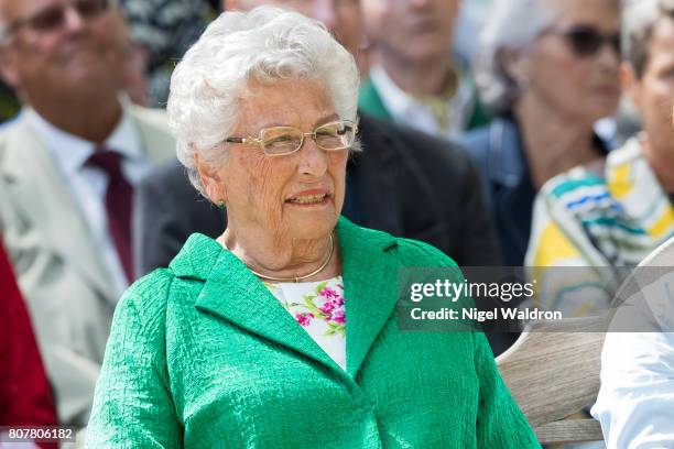 Princess Astrid of Norway attends the unveiling of Norwegian Trekking Association gift for The Queen of Norway 80th birthday on July 04, 2017 in...