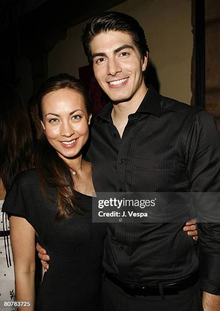 Courtney Ford and Brandon Routh **EXCLUSIVE**