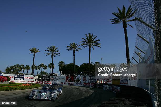 The Lowe's Fernandez Racing Acura ARX-01B of Adrian Fernandez and Luis Diaz during the Tequila Patron American Le Mans Series race part of the 34th...