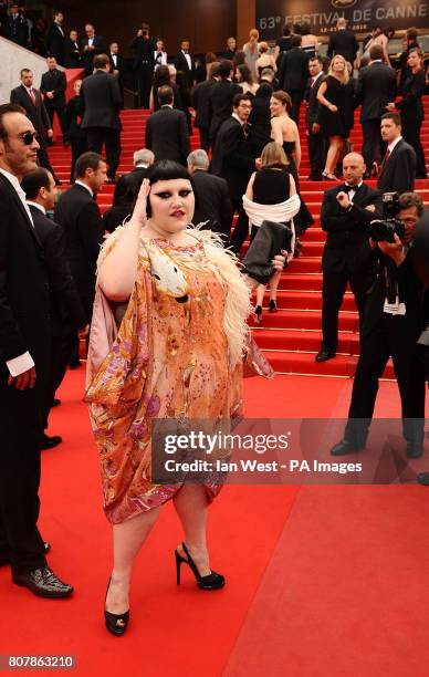 Beth Ditto arrives at the premiere of Hors La Loi at the Palais de Festival in Cannes, France.