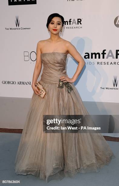 Fan Bingbing arriving for the amfAR Cinema Against AIDS 2010 fundraiser at the Hotel Du Cap, Eden Roc, Cap d'Antibes during the Cannes Film Festival