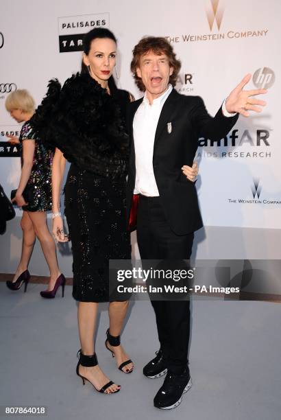 Wren Scott and Mick Jagger arriving for the amfAR Cinema Against AIDS 2010 fundraiser at the Hotel Du Cap, Eden Roc, Cap D'Antibes during the Cannes...