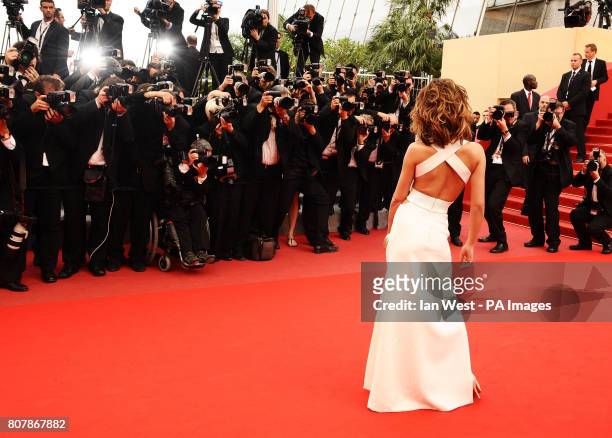 Cheryl Cole arrives at the premiere of Hors La Loi at the Palais de Festival in Cannes, France.