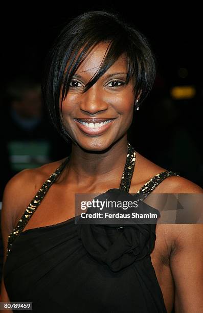 Denise Lewis arrives at the British Academy Television Awards 2008 after party held at the Grosvenor House Hotel on April 20, 2008 in London, England.