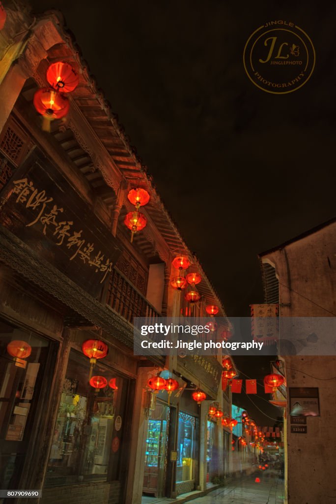 Asian old town - lanterns
