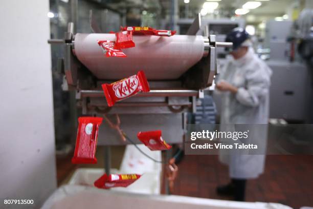 Interior of the Nestle candy factory in Toronto, where they produce Kit Kat, Smarties, etc.