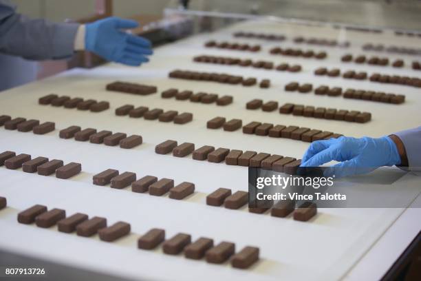 Interior of the Nestle candy factory in Toronto, where they produce Kit Kat, Smarties, etc.