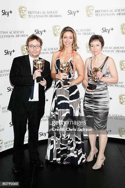 The Sky News Production team pose with the award for Best News Coverage for 'The Glasgow Airport Attack' at the British Academy Television Awards...