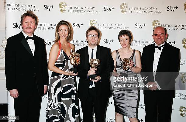 The Sky News Production team pose with the award for Best News Coverage for 'The Glasgow Airport Attack' at the British Academy Television Awards...