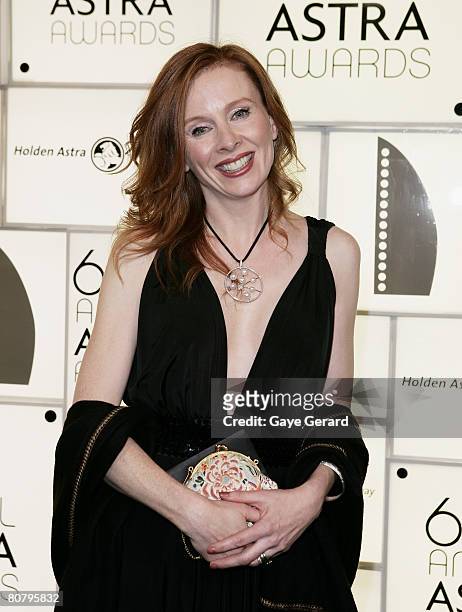 Actress Alison Whyte arrives for the 6th Annual ASTRA Awards at the Hordern Pavillion on April 21, 2008 in Sydney, Australia.
