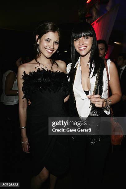 S Lyndsey Rodrigues and Ruby Rose attend the official after party for the 6th Annual ASTRA Awards at the Hordern Pavillion on April 21, 2008 in...