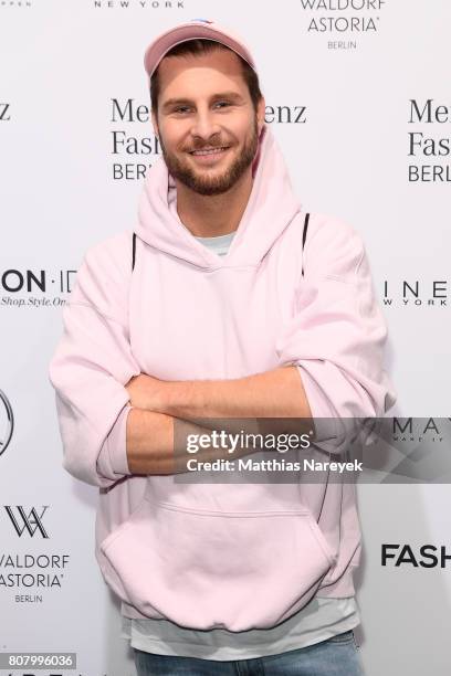 Maurice Gajda attends the Ewa Herzog show during the Mercedes-Benz Fashion Week Berlin Spring/Summer 2018 at Kaufhaus Jandorf on July 4, 2017 in...