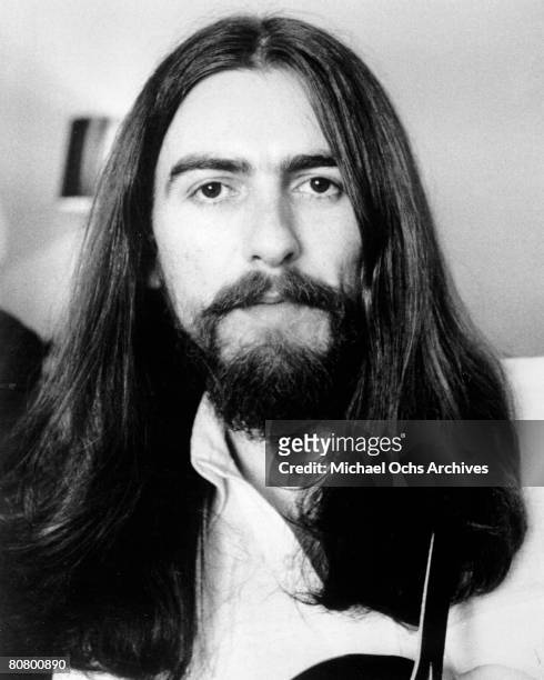 George Harrison of The Beatles poses for a portrait in 1970 in London, England.