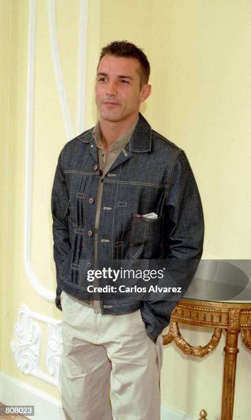 Spanish actor and television newscaster Jesus Vazquez attends a party for the new Tommy Hilfiger Sportswear Autumn/Winter 2001 Collection April 23,...