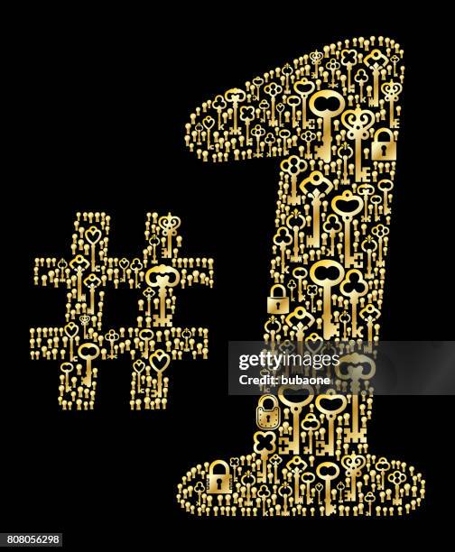 Number One Black Background High Res Illustrations - Getty Images