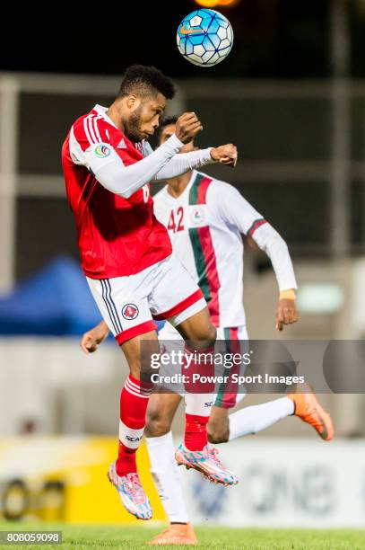 South China Midfielder Mahama Awal fights for the ball with Mohun Bagan Midfielder Lenny Rodrigues during the AFC Cup 2016 Group Stage, Group G...