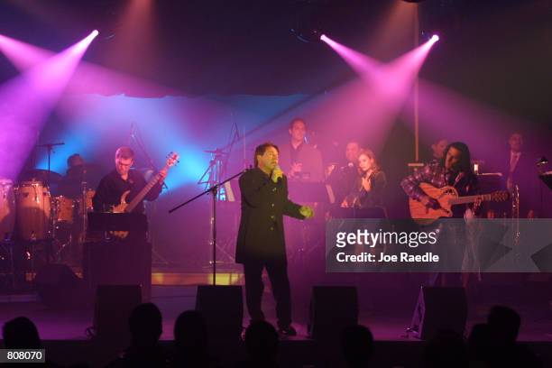 Ricardo Montaner performs during the 12th Annual Billboard Latin Music Conference & Awards April 24, 2001 in Miami Beach, Florida. As a showplace for...