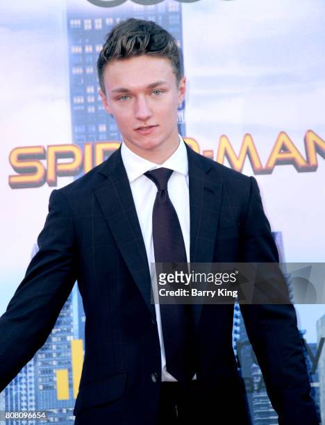 Actor Harrison Osterfield attends the World Premiere of Columbia Pictures' 'Spider-Man: Homecoming' at TCL Chinese Theatre on June 28, 2017 in...