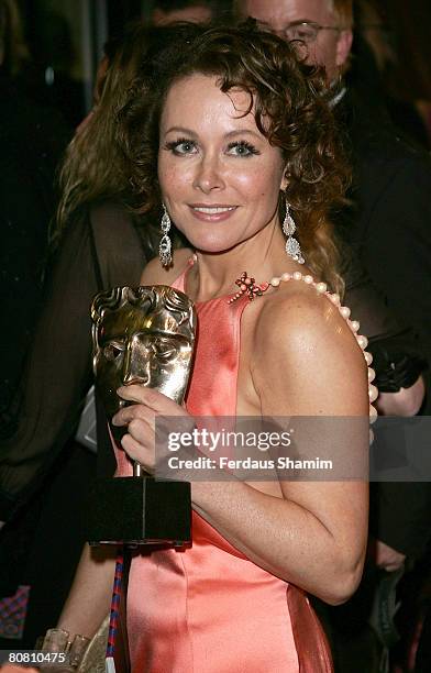 Amanda Mealing arrives at the British Academy of Television Awards 2008 after party at the Grosvenor House Hotel on 20th April 2008 in London England