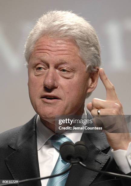 William Jefferson Clinton, 42nd President of the United States, speaks as part of the "Live in New York City" Lecture Series presented by Power...